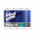 Папір туалетний SELPAK PRO Premium, целюлозна, 24 рулони на гільзі, 3-х шаровий, білий ( sp.18201 )