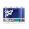 Папір туалетний SELPAK PRO Premium, целюлозна, 24 рулони на гільзі, 3-х шаровий, білий