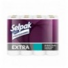 Туалетная бумага SELPAK PRO Extra, целлюлозная, 24 рулона на гильзе, 2-х слойная, белая