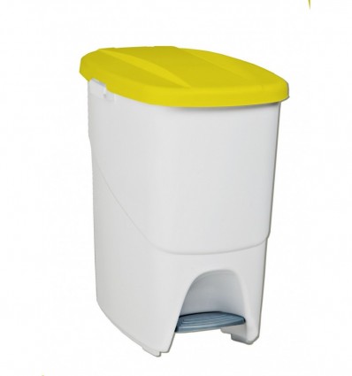 Контейнер для сміття Aro з педаллю жовта кришка 25л