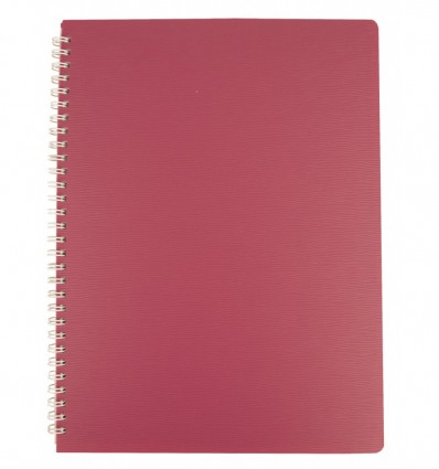 Тетрадь для записей Buromax BARK А4, 60 л., клетка, пластиковая обл., малиновая ( BM.24454154-29 )