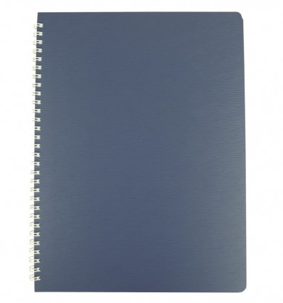 Тетрадь для записей Buromax BARK А4, 60 листов, клетка, пластиковая обложка, синяя