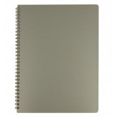 Тетрадь для записей Buromax BARK А4, 60 л., клетка, пластиковая обл., серая ( BM.24454154-09 )