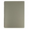 Тетрадь для записей Buromax BARK А4, 60 л., клетка, пластиковая обл., серая ( BM.24454154-09 )
