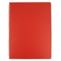 Тетрадь для записей Buromax BARK А4, 60 л., клетка, пластиковая обл., красная ( BM.24454154-05 )