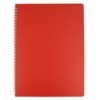 Тетрадь для записей Buromax BARK А4, 60 л., клетка, пластиковая обл., красная ( BM.24454154-05 )