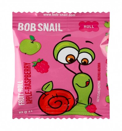 Конфета Bob Snail Яблоко-малина натуральная 10г