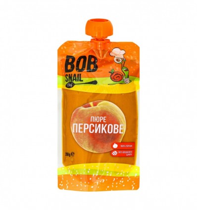 Пюре Bob Snail Персик фруктовое 250г