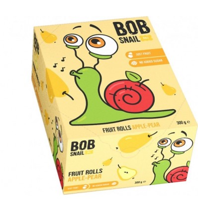 Конфета Bob Snail Яблоко-груша натуральная 30х10г