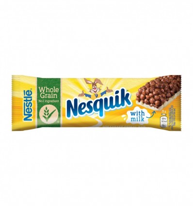 Батончик Nesquik с цельными злаками и какао 25г