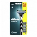 Бритва для гоління чоловічий Gillette Mach3 c 5 змінними картриджами
