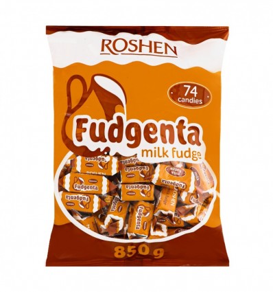 Цукерки Roshen Fudgenta з молочно-тираженої маси кг