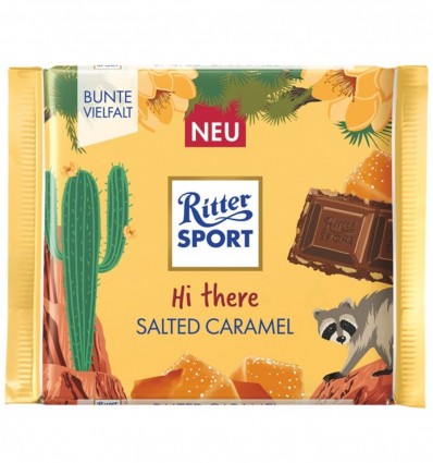 Шоколад Ritter Sport молочный Соленая карамель 100г