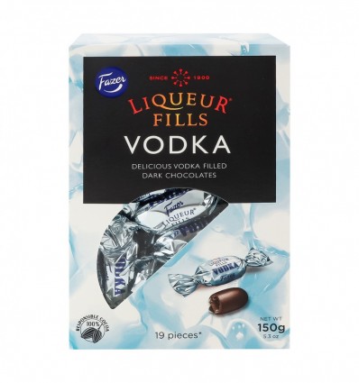 Цукерки Fazer Liqueur Fills Vodka 150г