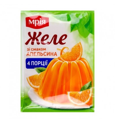 Желе Мрія со вкусом апельсина 78г