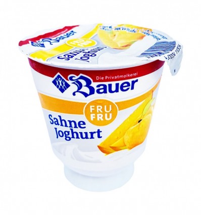 Крем-йогурт Bauer Fru Fru абрикос та манго 10% 150 г