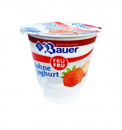 Крем-йогурт Bauer Fru Fru клубника 10% 150 г