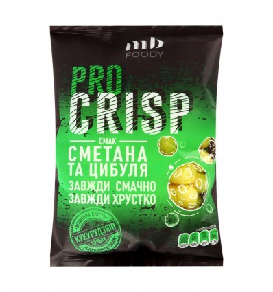 Кульки кукурудзяні MB Foody Pro crisp Сметана-цибуля 45г