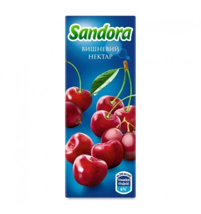 Нектар Sandora вишневый осветленный 200мл