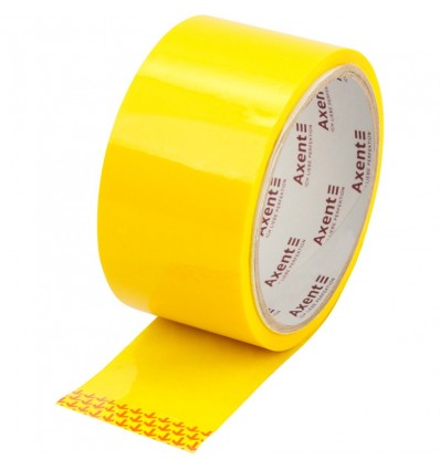 Стрiчка клейка пакувальна Axent, 48 мм х 35 м, 40 мкм, жовта