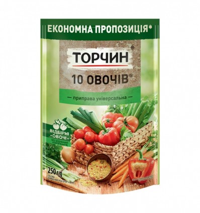 Приправа Торчин 10 овощей универсальная 250г
