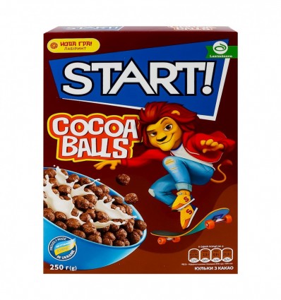 Сніданки сухі Start! Кульки з какао 250г