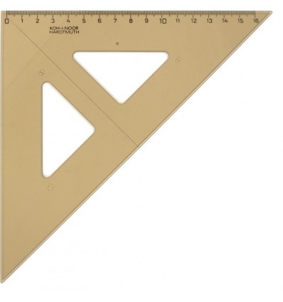 Трикутник KOH-I-NOOR 45 °/177 мм, димчастий