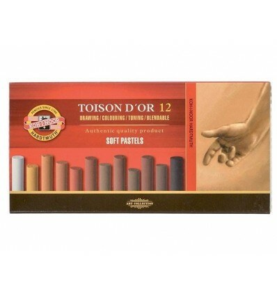Крейда-пастель Koh-i-Noor Toison Dor, сірі відтінки 12 шт ( 8522012002GY )