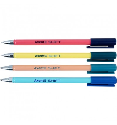 Ручка гелева "пиши-прай" Axent Shift 0.5 мм, синя
