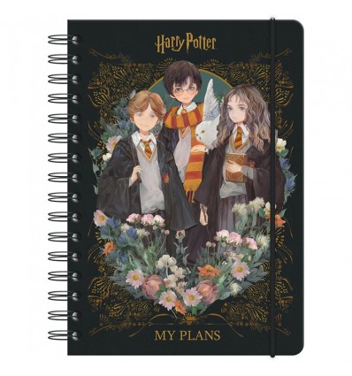 Щоденник на спіралі Kite Harry Potter, тверда обкладинка