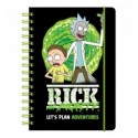 Дневник на спирали Kite Rick and Morty, твердая обложка