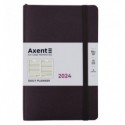 Ежедневник 2024 Axent Partner Soft Skin, 145x210 мм, черный