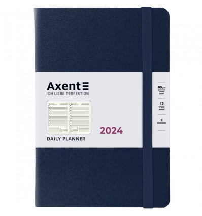 Щоденник 2024 Axent Partner Strong, 145x210 мм, синій