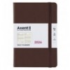 Щоденник 2024 Axent Partner Soft Diamond, 145х210, коричневий