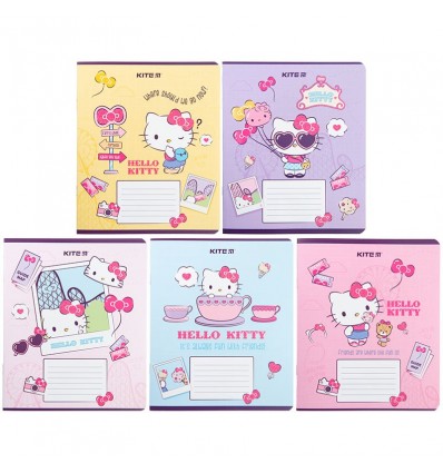 Тетрадь школьная Kite Hello Kitty HK23-236, 18 листов, клетка