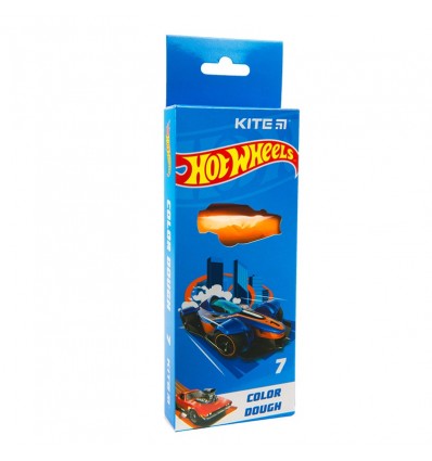 Тесто для лепки цветное Kite Hot Wheels HW23-136, 7х20 г