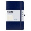 Книга записная Axent Partner Lux A5-, 125x195 мм, 96 листов, клетка, твердая обложка, синяя