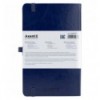Книга записна Axent Partner Lux A5-, 125x195 мм, 96 аркушів, клітинка, тверда обкладинка, синя