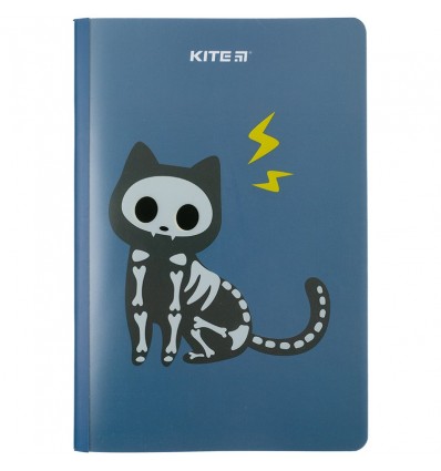 Блокнот Kite Cat sceleton K23-460-1, А5+, 40 листов, клетка