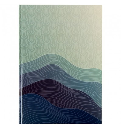 Книга записна Axent Waves А4, 96 аркушів, клітинка, синя ( 8422-562-A )