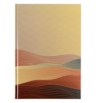 Книга записна Axent Waves А4, 96 аркушів, клітинка, бронзова ( 8422-563-A )