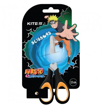 Ножницы с резиновыми вставками Kite Naruto NR23-123, 13 см