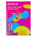 Бумага цветная неоновая Kite Fantasy A4, 10 листов