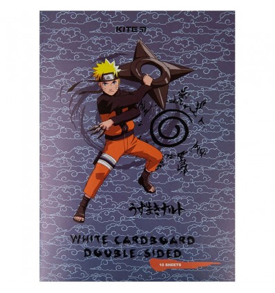 Картон белый Kite Naruto А4, 10 листов