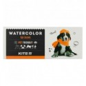 Фарби акварельні в картонній упаковці Kite Dogs, 12 кольорів