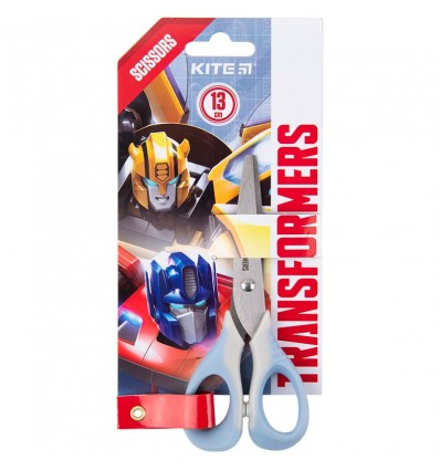 Ножиці дитячі з гумовими вставками Kite Transformers, 13 см