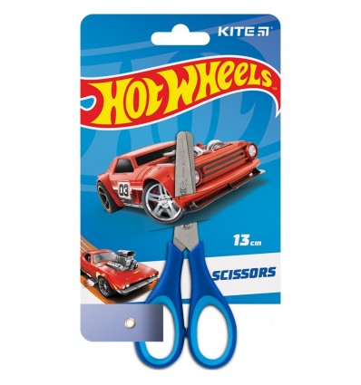 Ножиці дитячі з гумовими вставками Kite Hot Wheels, 13 см