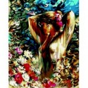 Картина за номерами "Жінка у квітах", 40х50 cм cм, ART Line