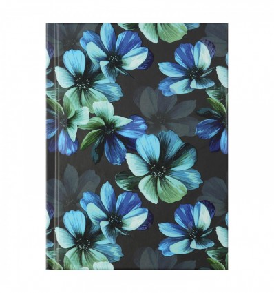 Записна книжка FLORA, А6, 64 л., клітинка, тверда обкладинка, бірюзова ( BM.24614102-06 )