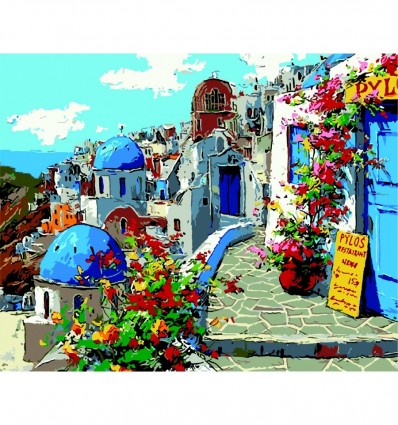 Картина по номерам "Греческие каникулы", 40х50 cм cм, ART Line